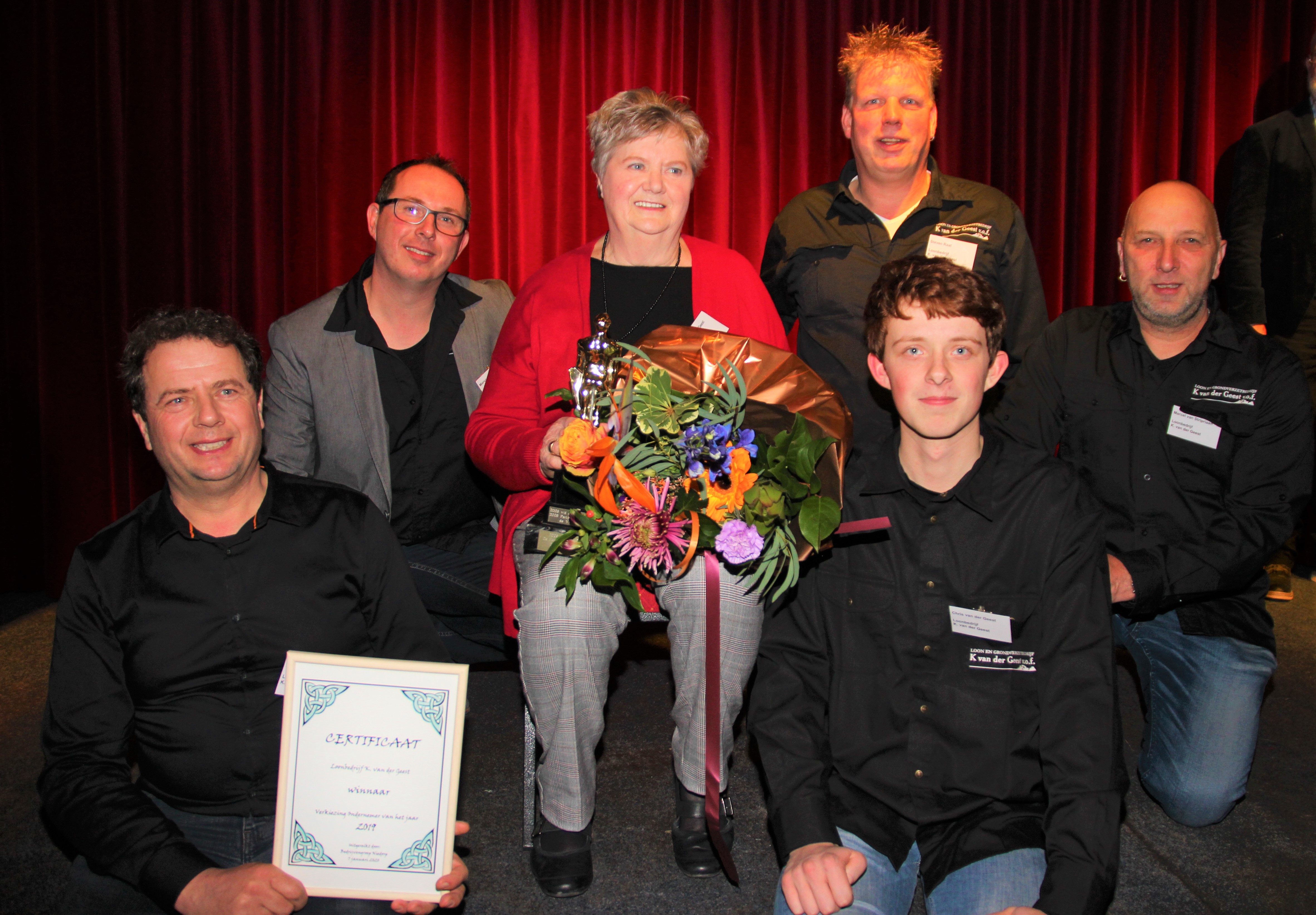 Loonbedrijf K. van der Geest uit Lutjewinkel gekozen tot Ondernemer van het Jaar 2019