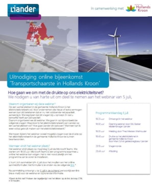 Uitnodiging Webinar Transportschaarste