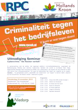 Uitnodiging Cybercrime avond