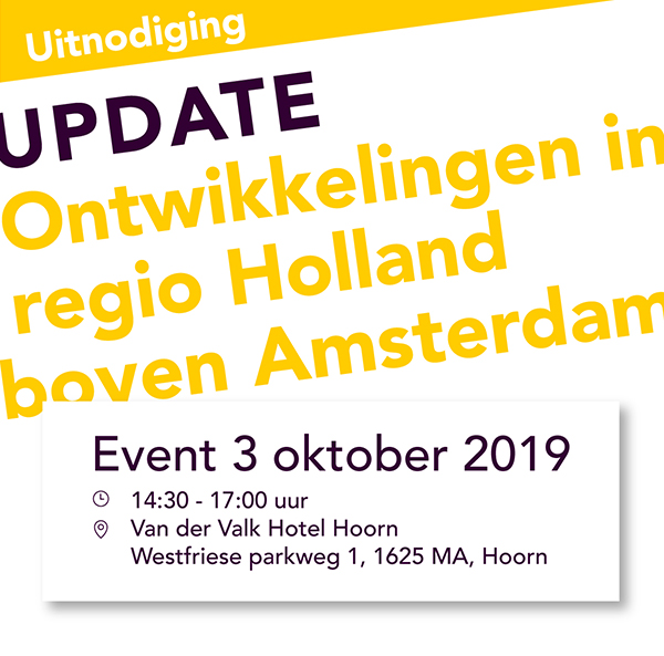 Update! Economische Verkenningen in Holland boven Amsterdam