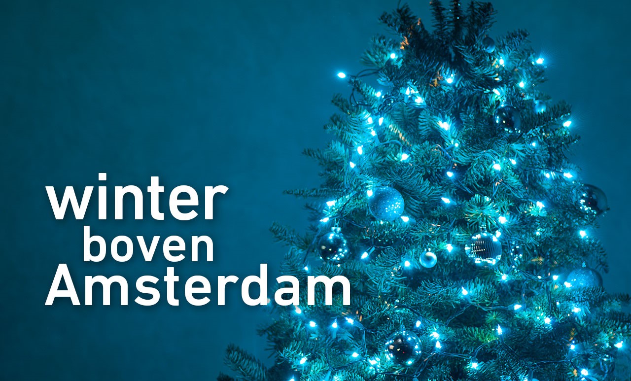 Winter boven Amsterdam