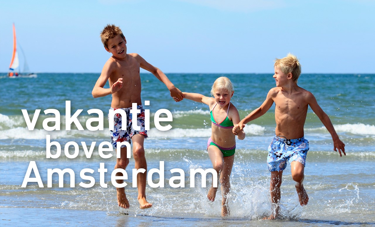 Vakantie boven Amsterdam