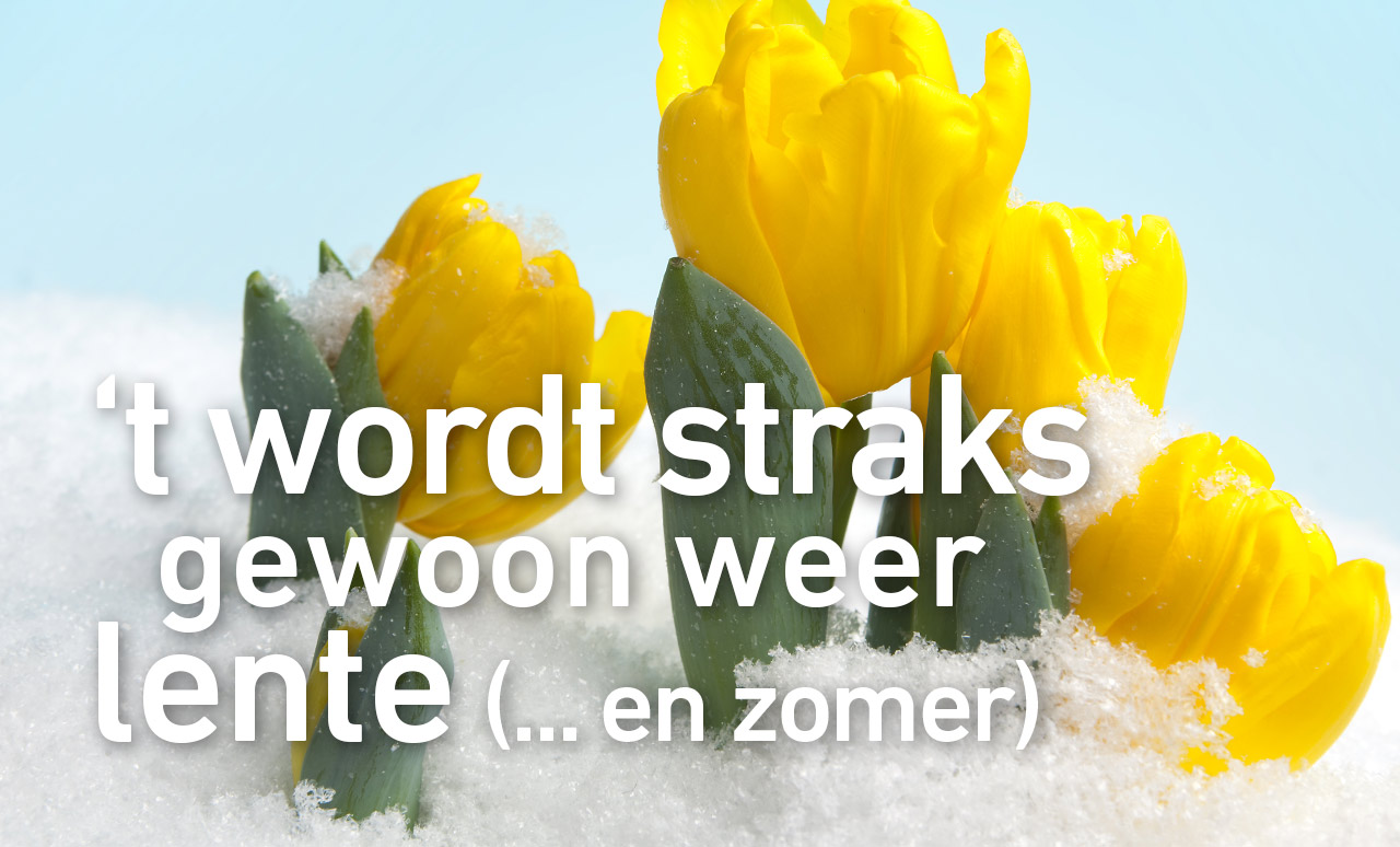 't wordt straks gewoon weer lente