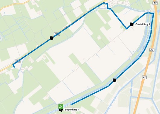 Wegomleiding Slootdorp Wieringerrandweg