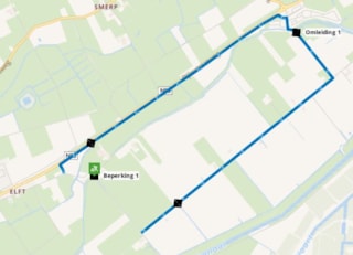 wegomleiding Burgerweg - Elft