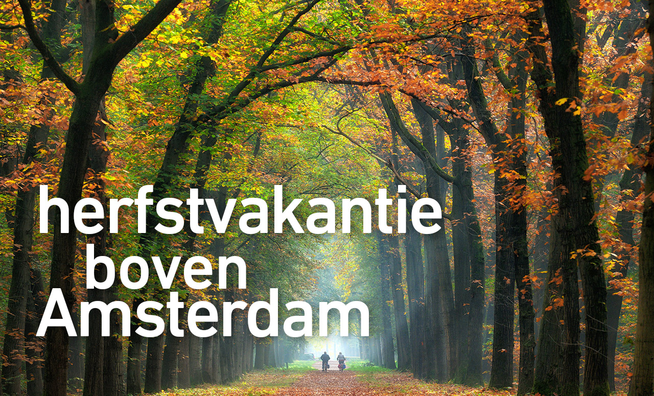 Herfstvakantie boven Amsterdam