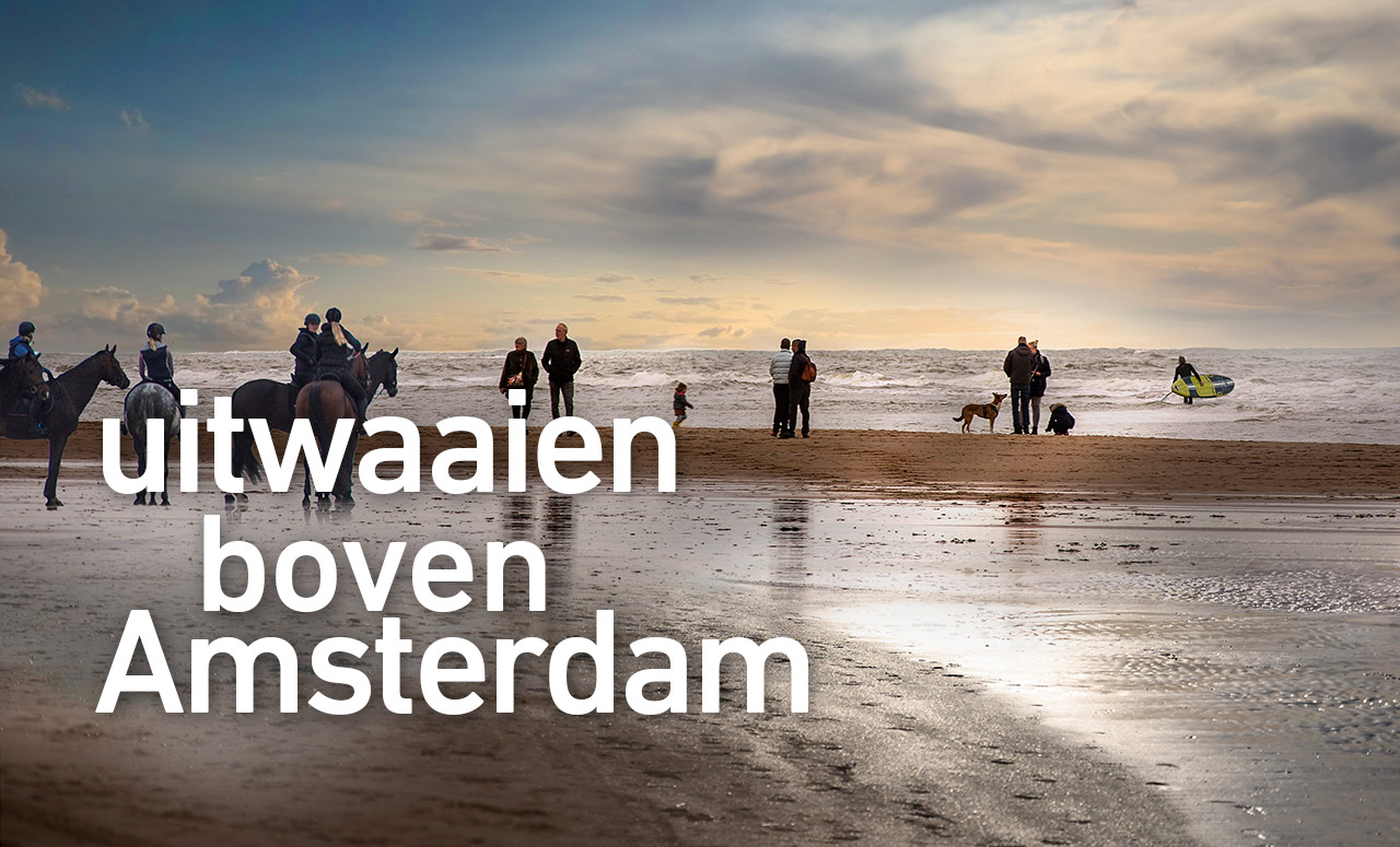 Uitwaaien boven Amsterdam