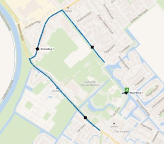 Wegomleiding Boomgaardweg Winkel