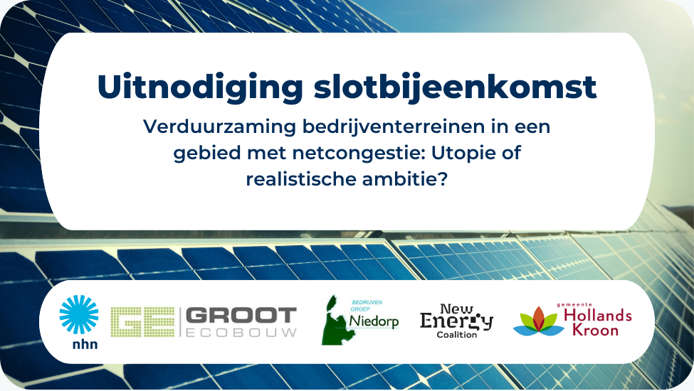 Uitnodiging slotbijeenkomst Verduurzaming bedrijventerreinen