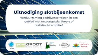 Slotbijeenkomst Verduurzaming bedrijventerreinen