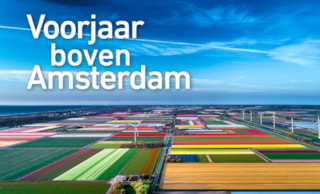 Voorjaar boven Amsterdam