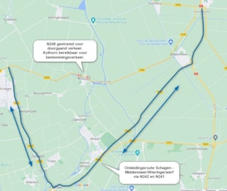 Omleiding Afsluiting N248 Kolhorn