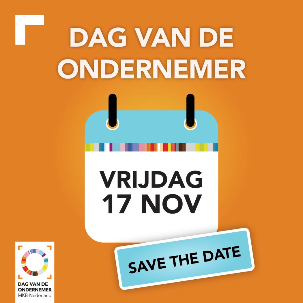 Save the Date vrijdag 17 november - Dag van de Ondernemer