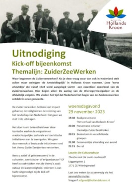 Uitnodiging Kick-off bijeenkomst