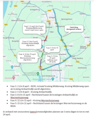 Fases werkzaamheden N245
