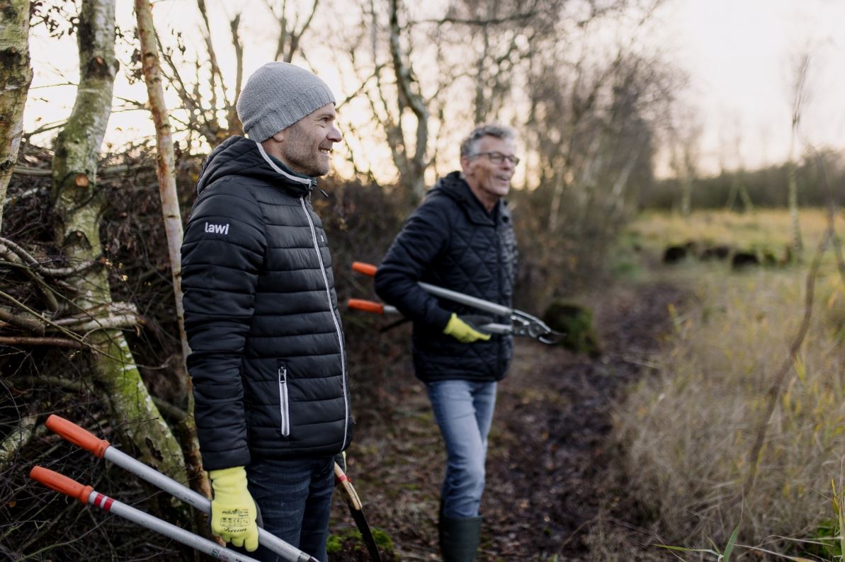 Natuurwerkdag bij Staatsbosbeheer in op Wieringen en in het Dijkgatbos