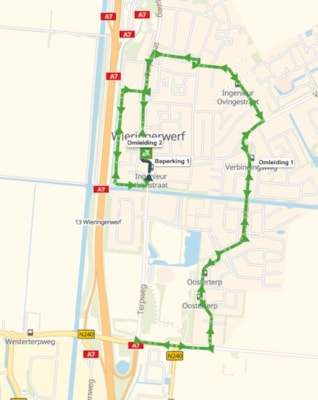 Omleiding Terpweg Wieringerwerf