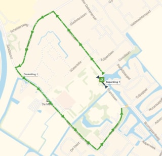 Wegomleiding herinrichting aansluiting IJsvogelpad Winkel