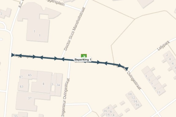 Afsluiting Ir. Ovingestraat