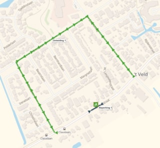 Omleiding Rijdersstraat 't Veld